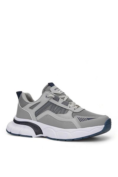 Tuğba Ortopedi Wickers 2632 Young Grey/Navy Comfortable Sneaker