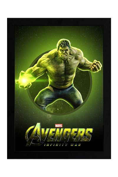 Saturn Pictură înrămată Hulk - Pictură poster film Marvel Avengers