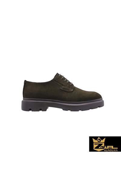 Zaim Kundura Erkek Haki Hakiki Süet Ayakkabı 342502595-1