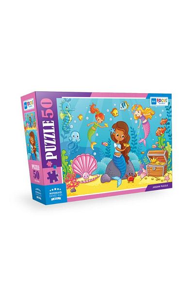 Blue Focus Yayınları Blue Focus - Mermaid - Puzzle 50 Pieces