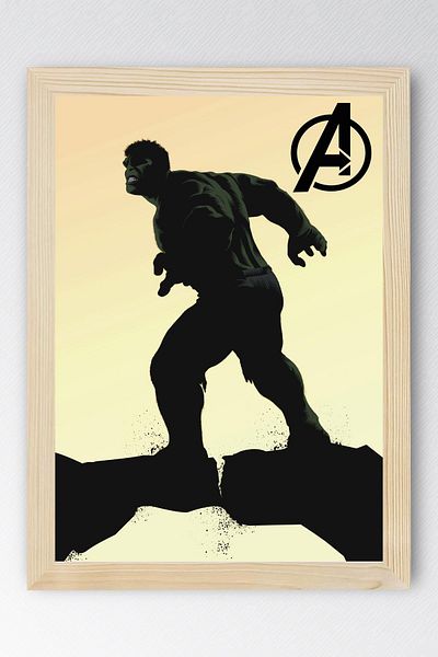 Saturn Hulk Framed Painting - Marvel Movie Poster Painting