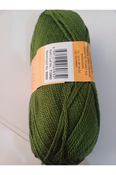 NAKO bonbon lüks patik ipi haki yeşili 98950