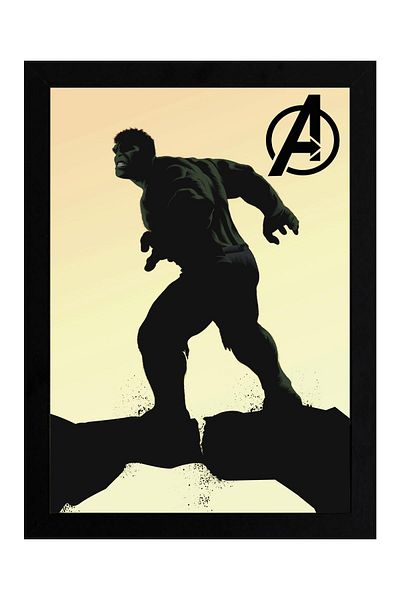 Saturn Pictură înrămată Hulk - Pictură poster film Marvel