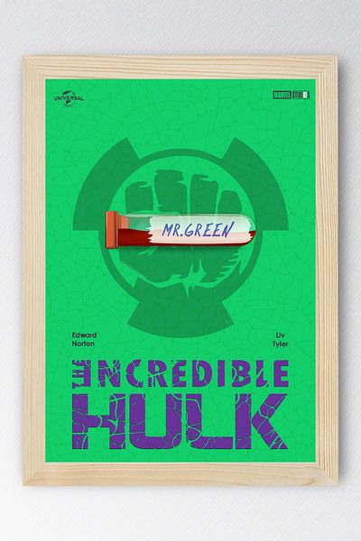 Saturn Hulk Framed Painting - Marvel Movie Poster Painting