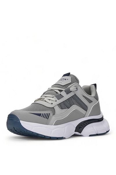 Tuğba Ortopedi Wickers 2632 Young Grey/Navy Comfortable Sneaker