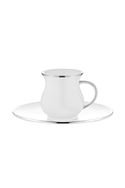 Glore Ottoman Platin Tek Kişilik Türk Kahvesi Fincanı