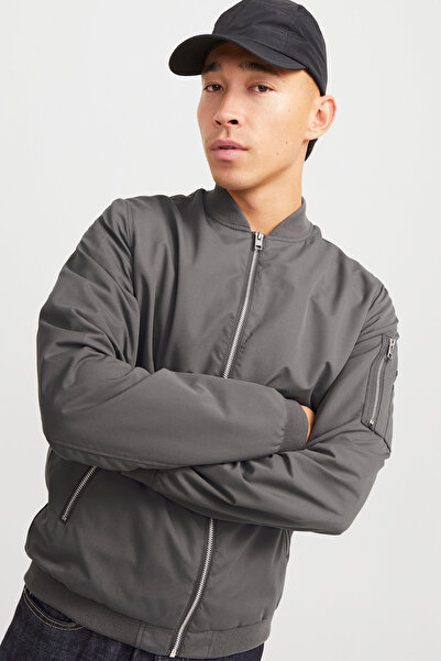 Jack & Jones Men's College Collar Coat 63412165203   Smoked