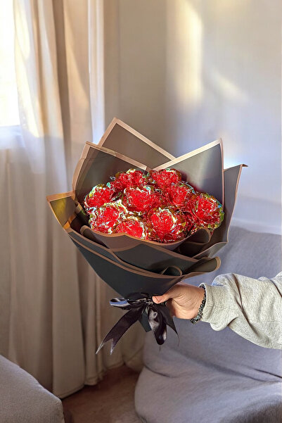 Zemtigo Büyük Boy Kırmızı Sonsuzluk Gülü Buketi Sevgiliye Hediye Özel Notlu S...