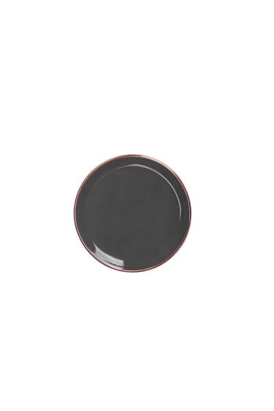 Glore Farfurie pentru tort din 6 piese, antracit solid, aur roz, 20 cm