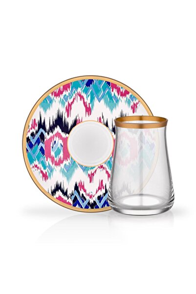 Glore Tarabya Rosa 6 Kişilik Çay Set