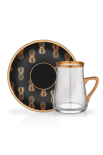 Glore Armin Kulplu Tek Kişilik Çay Seti