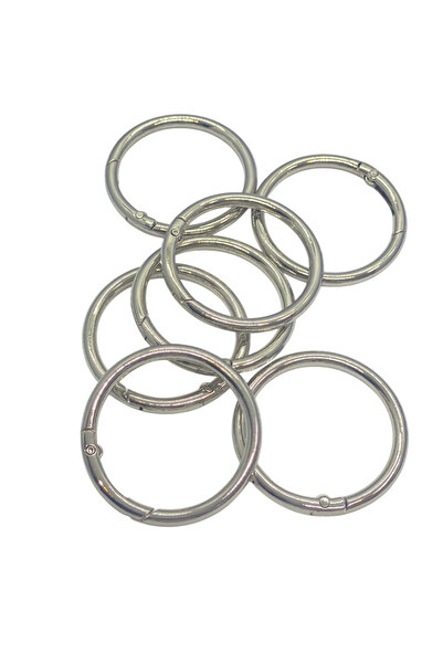 Akçay Aksesuar Nikel Renk Yaylı Halka 10 Adet (4CM)