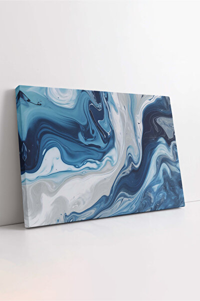 KOSS Dijital Tablou decorativ pe pânză cu model de marmură abstractă în tonur...