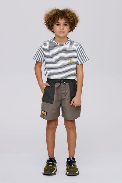 Nebbati BG Store Ανθρακί σορτς για αγόρια
