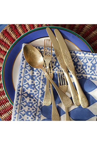 Zsa Zsa Zsu Dume Çelik Tatlı Bıçağı 2x20x0.2 Cm Mat Şampanya