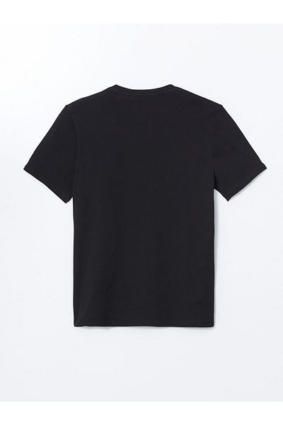 LC Waikiki Ανδρικό μπλουζάκι LCWAIKIKI Classic Crew με λαιμόκοψη κοντό μανίκι με στάμπα χτενισμένο βαμβακερό ανδρικό μπλουζάκι