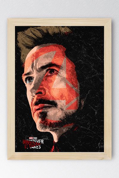 Saturn Iron Man Framed Painting - Avengers Marvel Movie Poster Painting