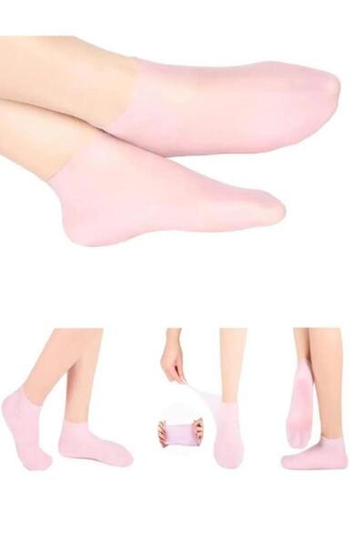 Nirnisa Silikon Ayak Bakım Nemlendirici Çorap Çatlak Kuruluk Önleyici Jel Top...