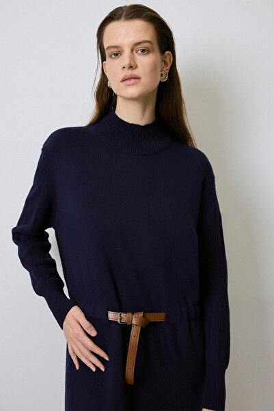 Touché Privé BELİ KEMERLİ TRİKO ELBİSE