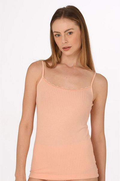 Anıt Women &Apos; S Bamboo Tank Top with 5 Lace Collars - Thin Straps, 96% Bamboo, 4% Lycra