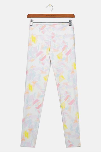 Guess Kids Girl Sportswear Fit Training Leggings, White Combo