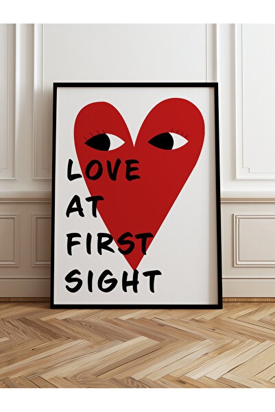 HOMEPACK Tekli Ahşap Çerçeveli Tablo Tek Parça Poster Tablo TK/730