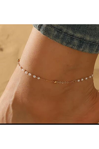 Shiklik MODA قم بتكملة أناقتك مع سلسلة خلخال أنيقة باللون الذهبي