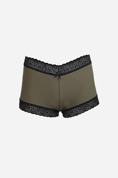 Akbeniz Khaki Women's Boxer - Cotton, 2 Pack 40277