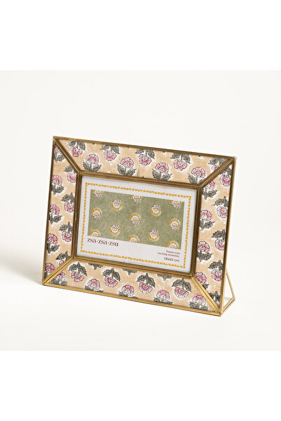 Zsa Zsa Zsu Fagu Cam Çerçeve 24x5x18 Cm Pembe - Yeşil