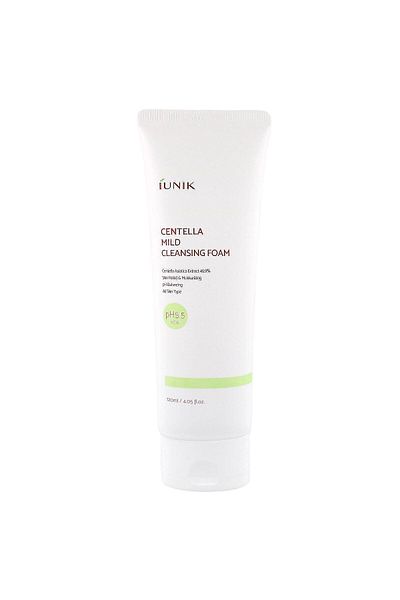iUNIK Centella Jemná čisticí pěna 120 ml - Čisticí pěna na obličej s Centella Asiatica