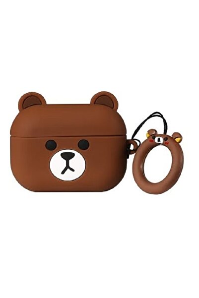 Primo Plus Bear Cartoon Pattern Case Cover For Apple AirPods Pro Brown