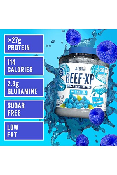 applied nutrition Beef-xp Clear Hydrolysed Beef Protein Isolate, Blue Raspberry, 1.8 Kg