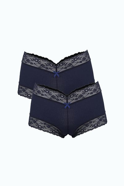Akbeniz Navy Blue Γυναικείο Boxer - Πακέτο 2 40278