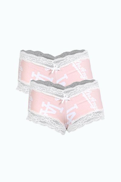 Akbeniz Women's Cotton 2-Piece Boxer Salmon 40279