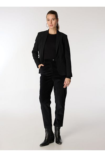 Sisley Normal Waist Normal Black Women's Trousers 40Lplf03Z