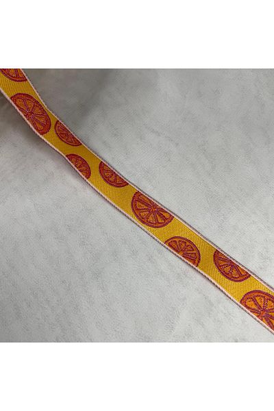 Bukle İplik Orange Orange Decorative Strip - 1.5 cm Width (5 Meters)