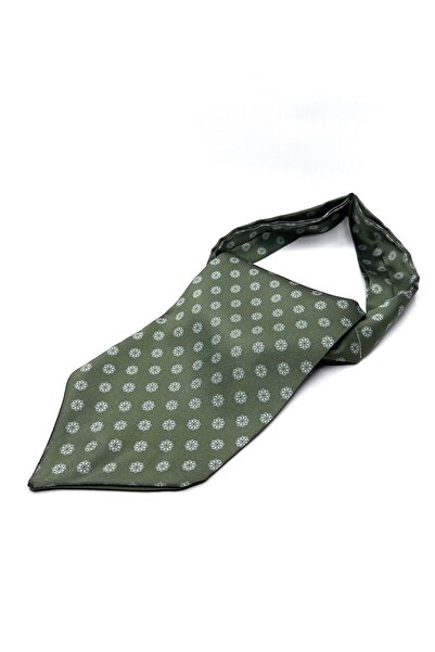 La Pescara Зелений мотив візерунок чоловічий шарф K457