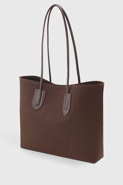 Housebags Women's Canvas Brown Retro Shopper Bag 264