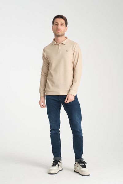 Rodi Men's Half Zipper Long Sleeve Sweatshirt 7702