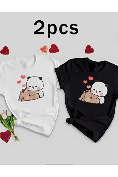 Marco Fresco Опаковка от 2 тениски за двойки с щампи на пухкави мечета