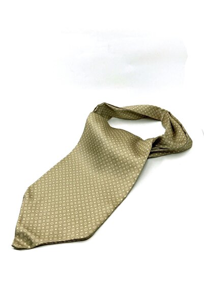 La Pescara Μπεζ Ανδρικό Φουλάρι με Μικρό Σχέδιο K459