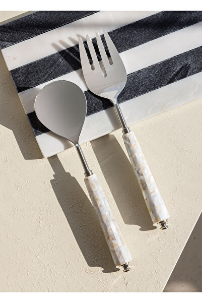RİVO HOME DECOR Pearl Salad Serving Set 2 Pieces Ckb0170
