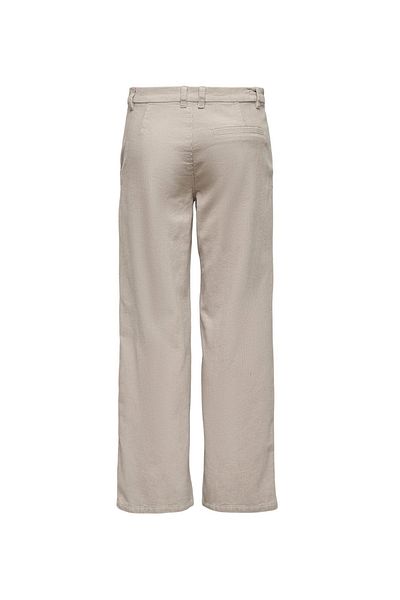 ONLY Low Waist Regular Cream Women Pants Onltiggy Lw Cord Str Pant Tlr