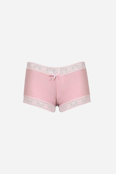 Akbeniz Women's Cotton 2-Pack Boxer Powder 40278