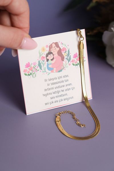 Jack Ferrero Dear Mother - Friend Birthday Bracelet - Paper No Throw Steel Color