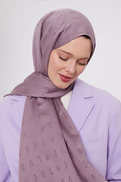 Levidor Lilac Lvd Printed Jacquard Shawl