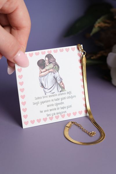 Jack Ferrero Dear Mother - Friend Birthday Bracelet - Paper No Throw Steel Color