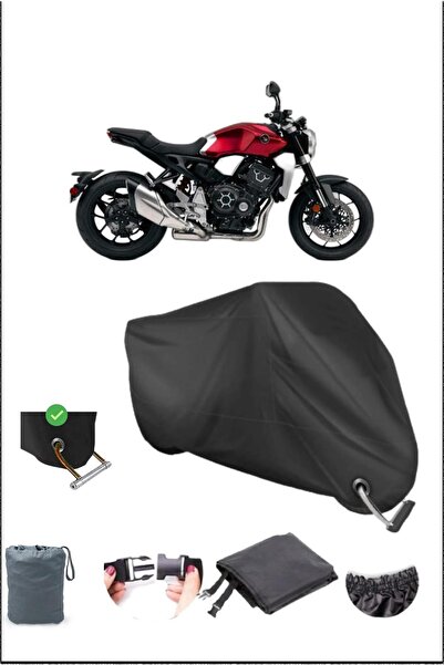 Breen Black Honda Cb1000R Durable Lock Compatible Waterproof Motorcycle Tarpa...