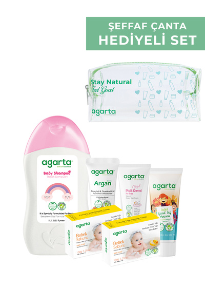 Agarta Kız Çocuk Bakım Seti + Makyaj Çantası Hediyeli