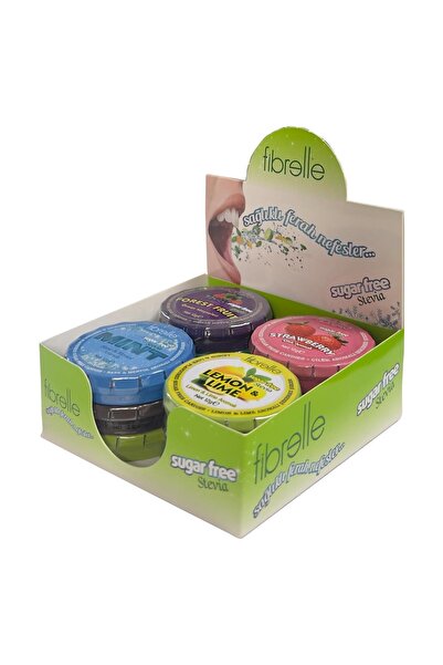 Fibrelle Stevia Lı Şekersiz Şeker 12 Li ( Karışık Nane-limon-çilek-okaliptuz-...
